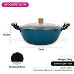 Fissman Stockpot Seagreen Cast Iron 8L