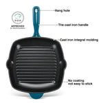 Fissman Grill Pan Cast Iron Square 27cm Helper