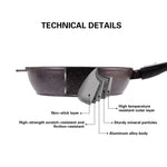 Fissman Deep Frying Pan Rebusto Dark Brown/Black 28cm