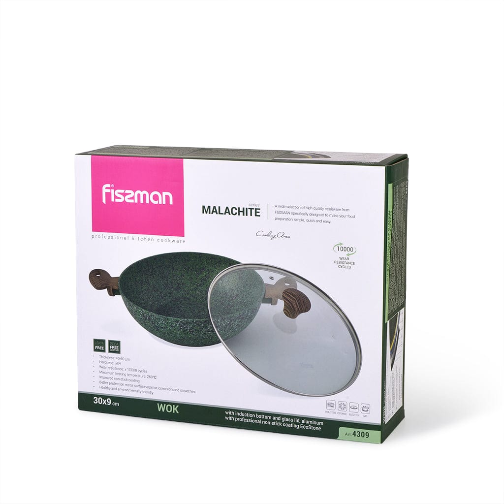 Fissman Wok Malachite Aluminum Green