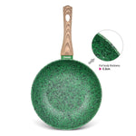 Fissman Wok Pan Malachite Aluminum Green