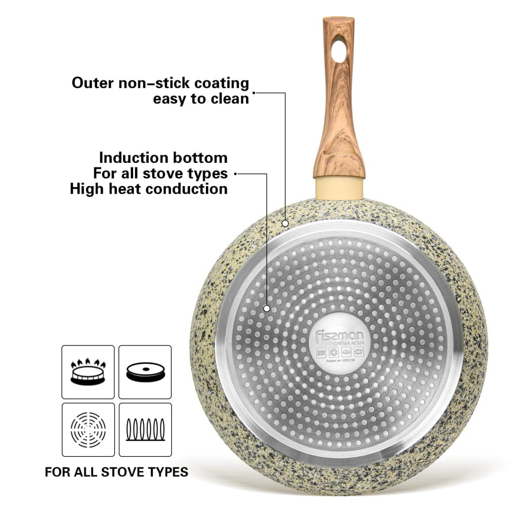 Fissman Frying Pan Crema Nova With Induction Bottom Multicolour 26x5.2cm