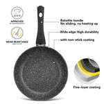 Fissman Frying Pan Fiore Aluminum Black 20cm