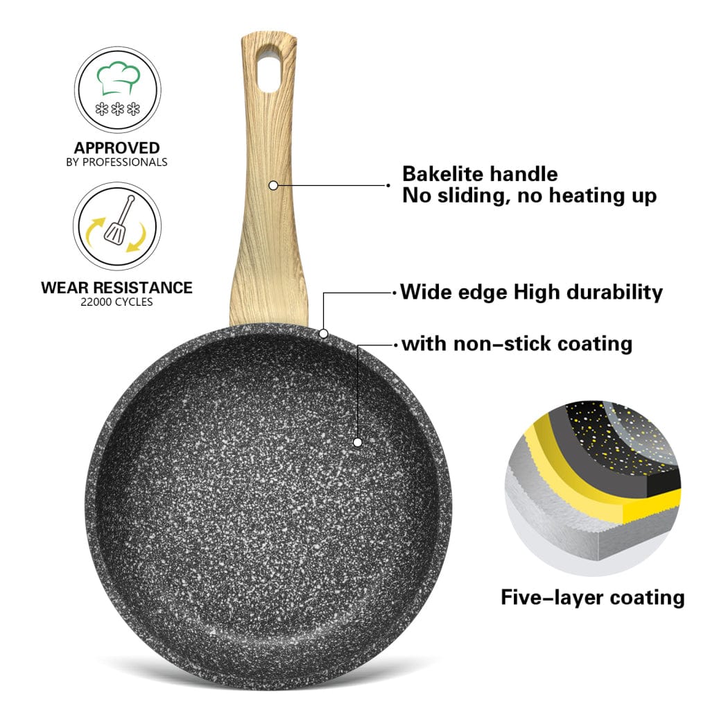 Fissman Allende Non-Stick Coated Frying Pan With Induction Bottom Gray 24x55cm
