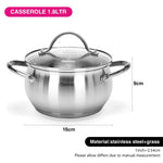 Fissman Stockpot Martinez Silver 16cm