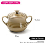 Fissman Sugar Bowl Ceramic Brown 450ml