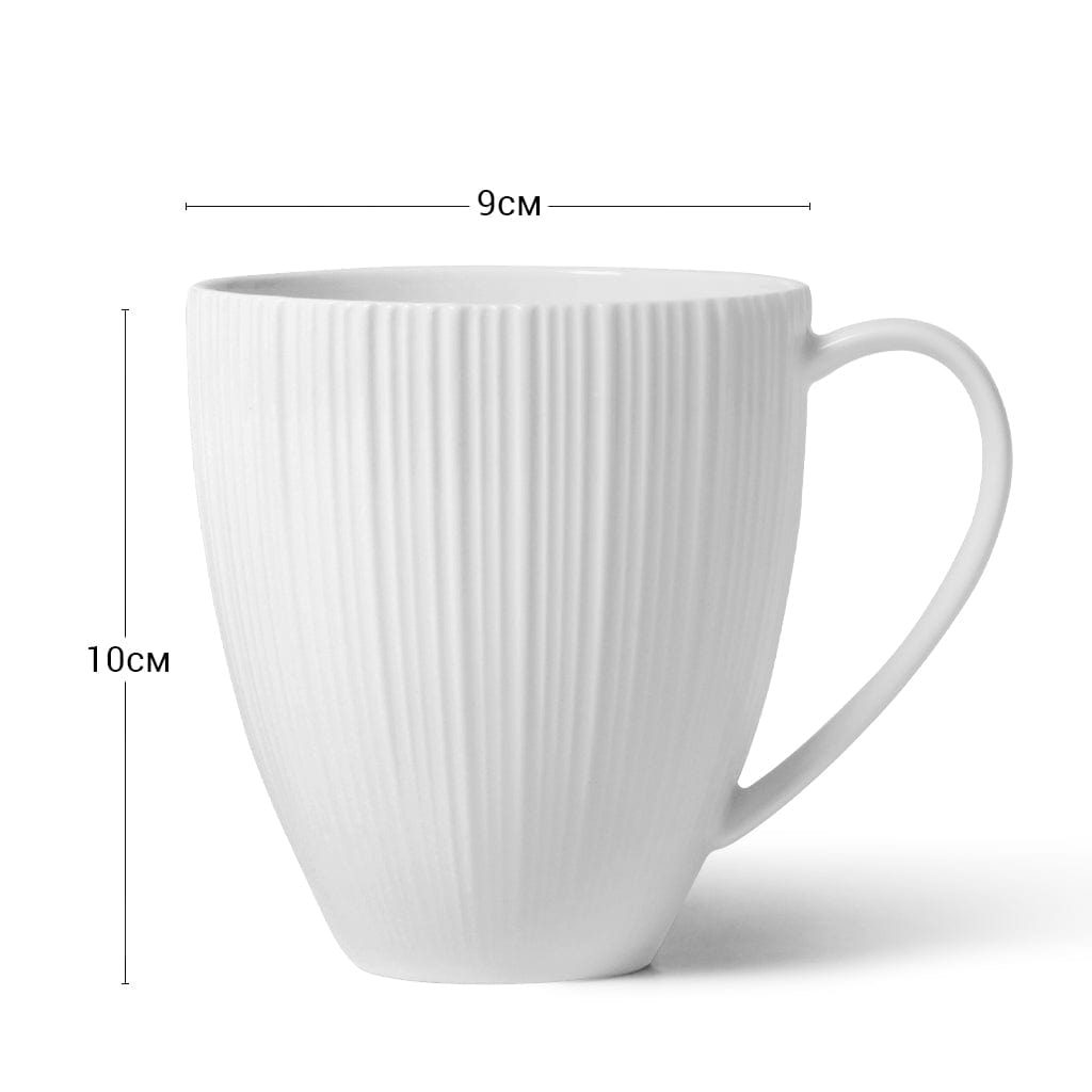 Fissman Set Of 2 Mugs ELEGANCE WHITE 400 Ml (Porcelain)