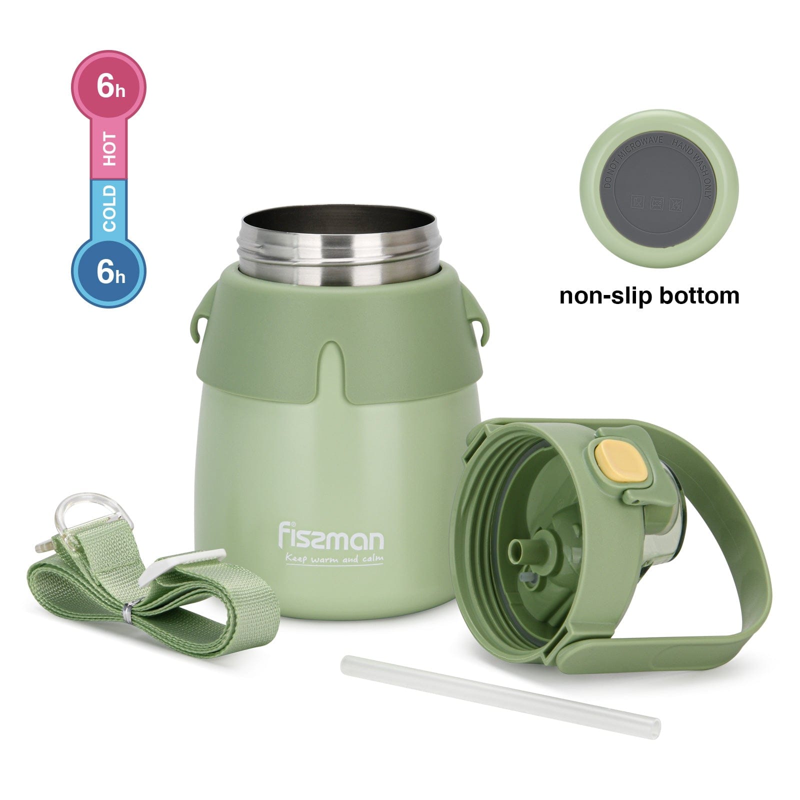 Fissman Vacuum Flask Green