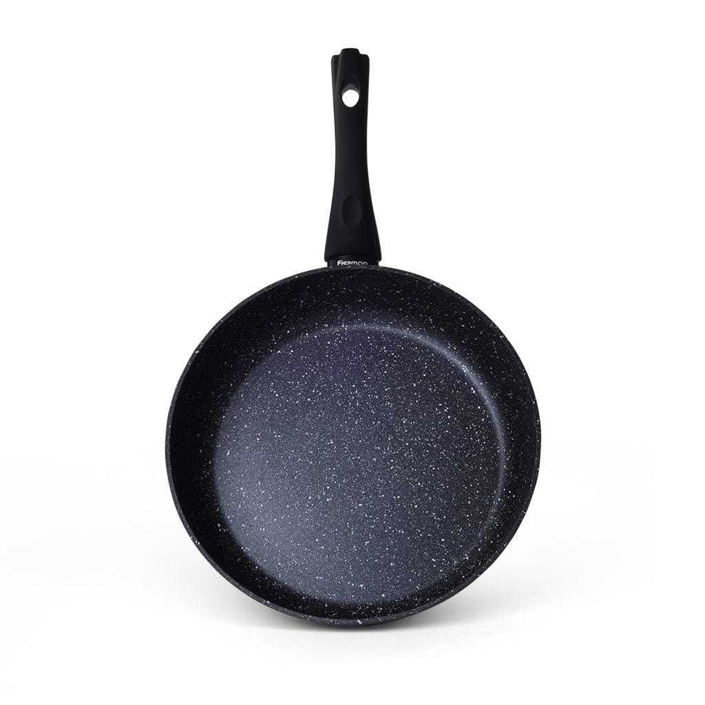 Fissman Deep Frying Pan  Fiore Series with Aluminum And Non Stick Coating Black 28x7cm