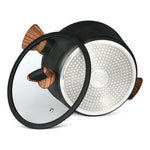 Fissman Stockpot Diamond Aluminum Black/Brown 20cm