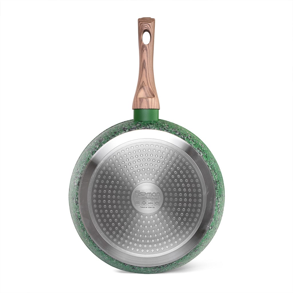 Fissman Deep Frying Pan Malachite 28x7cm With Induction Bottom (Aluminium With Non-Stick Coating)