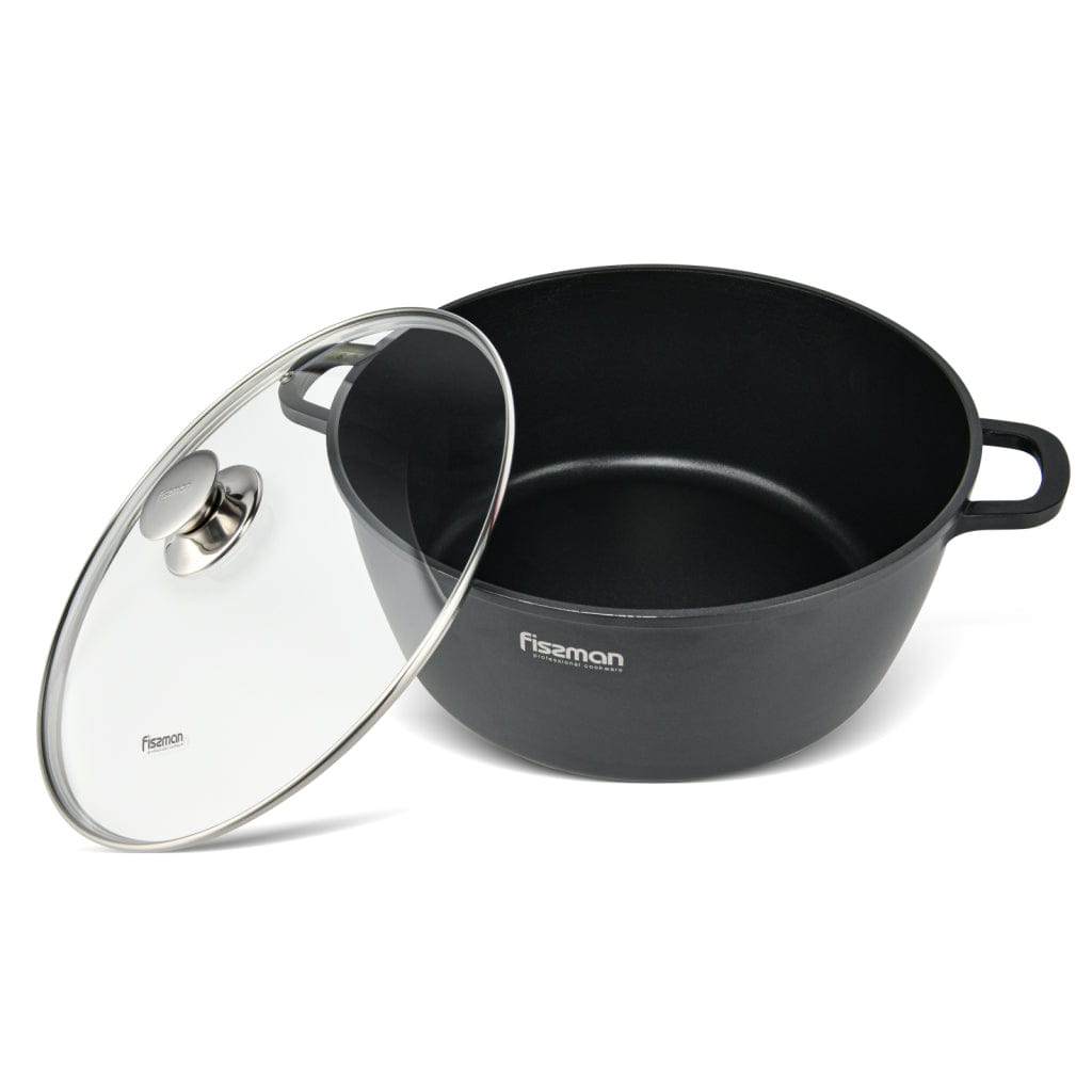 Fissman Stockpot Greta Aluminum Black 28cm