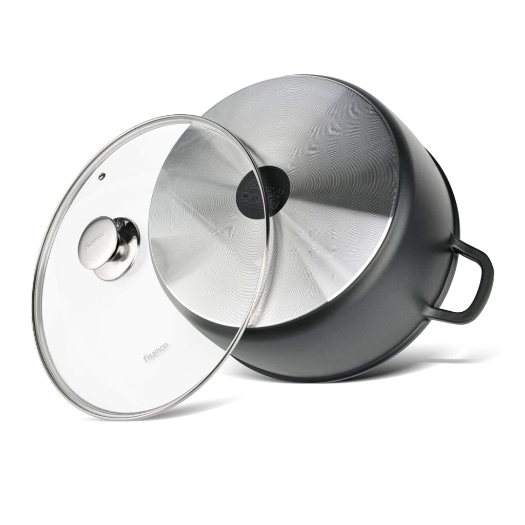 Fissman Stockpot Greta Aluminum Black 28cm