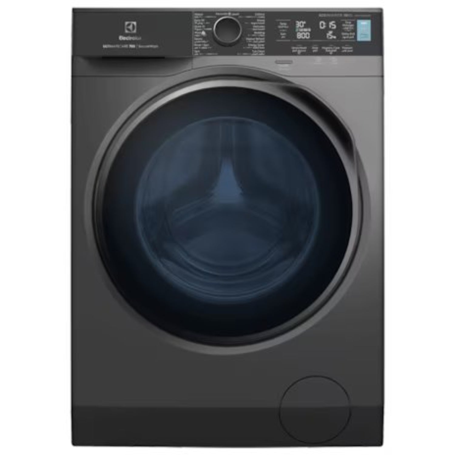 Electrolux 10kg Front Load Washing Machine, 1400 Rpm with PreMix Technology and Auto Sensor, Onyx Dark Silver, 10-year Warranty on EcoInverter Motor