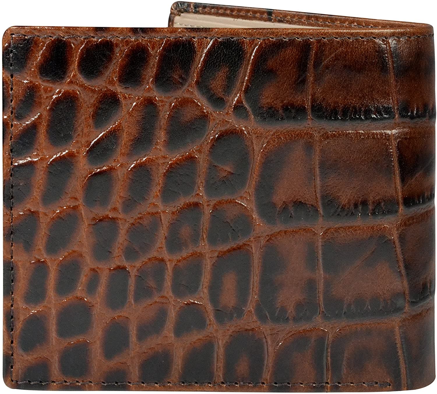CROSS COCO SIGNATURE BIFOLD COIN LEATHER WALLET FOR MEN - BROWN - AC268072-1-2