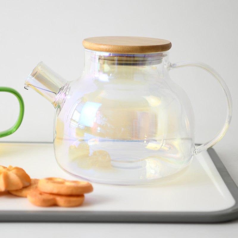 FISSMAN TEA POT 1000 ML WITH STAINLESS STEEL INFUSER HEAT RESISTANT GLASS