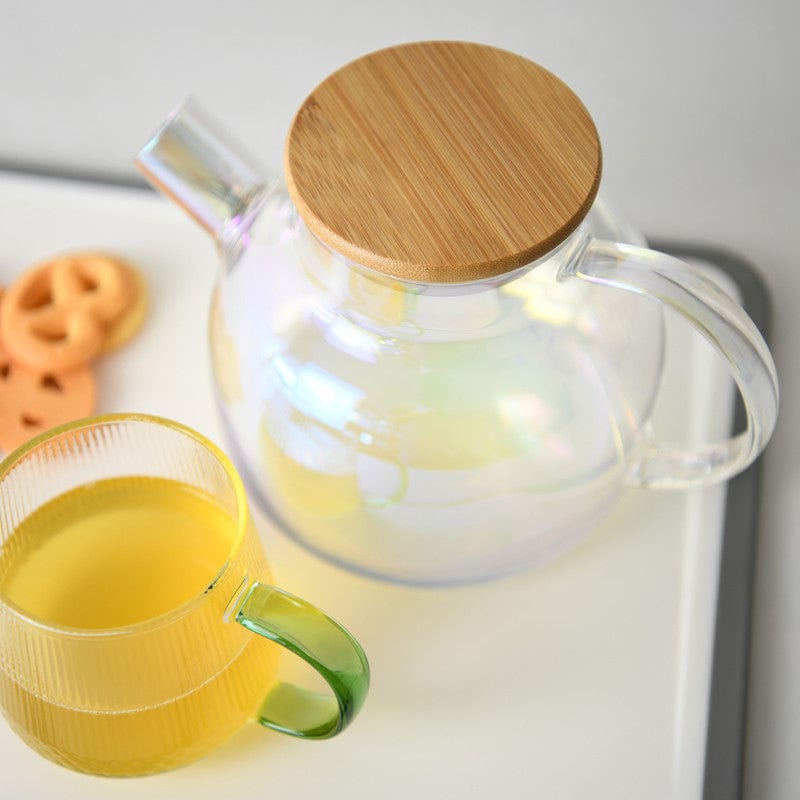 Fissman Tea Pot 1000 Ml With Stainless Steel Infuser Heat Resistant Glass