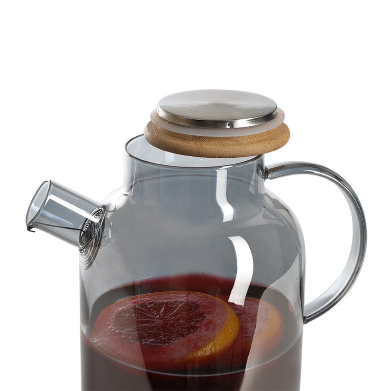 Fissman Tea Pot 1800 Ml With Stainless Steel Infuser Heat Resistant Glass