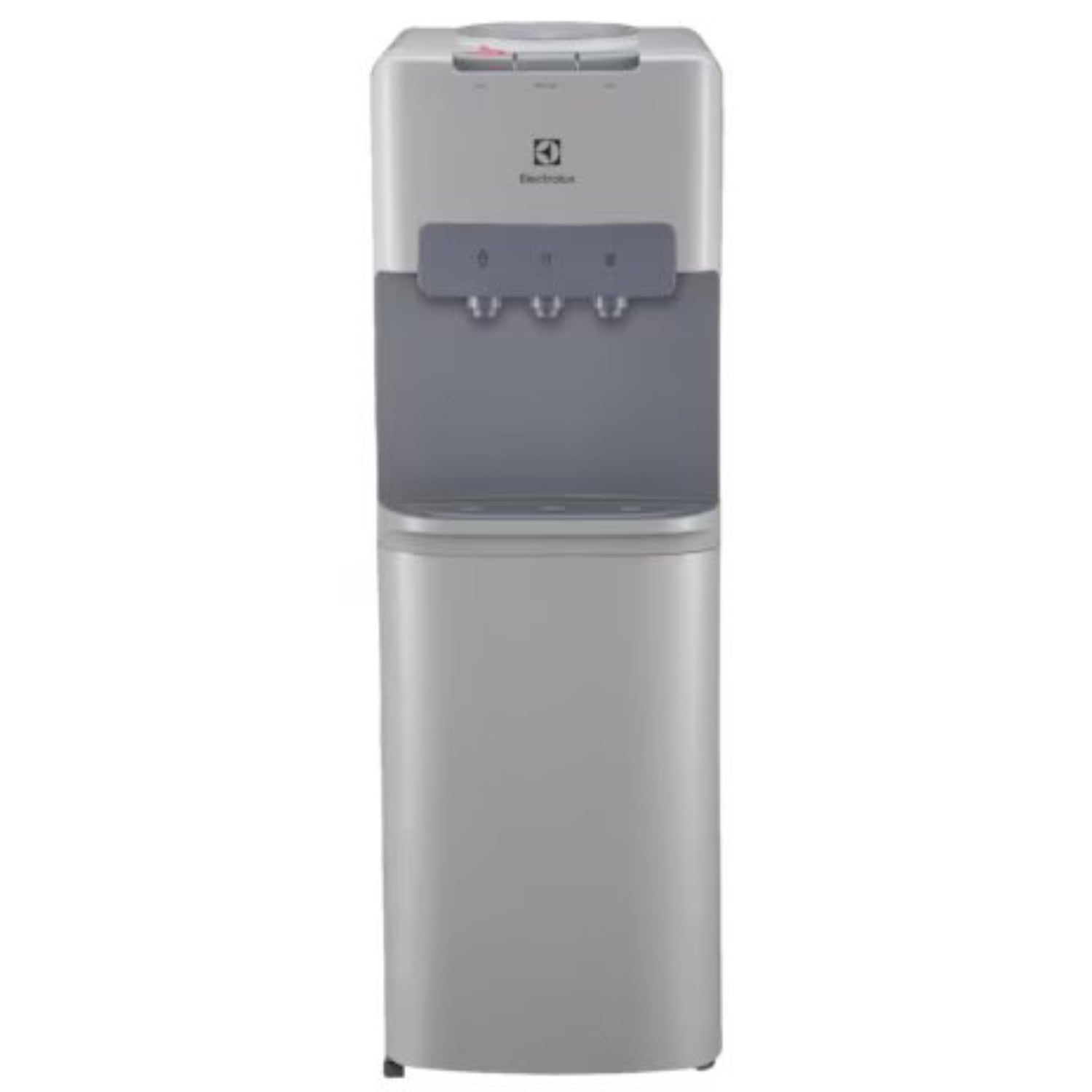 Electrolux Water Dispenser, Top Loading with 3 Water Spouts for Hot, Cold, and Neutral Temperatures and Storage Cabinet, Grey