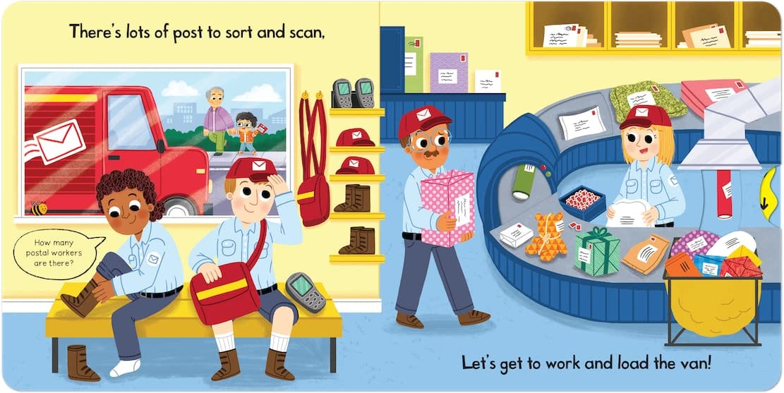 Busy Post Van : A Push, Pull and Slide Book