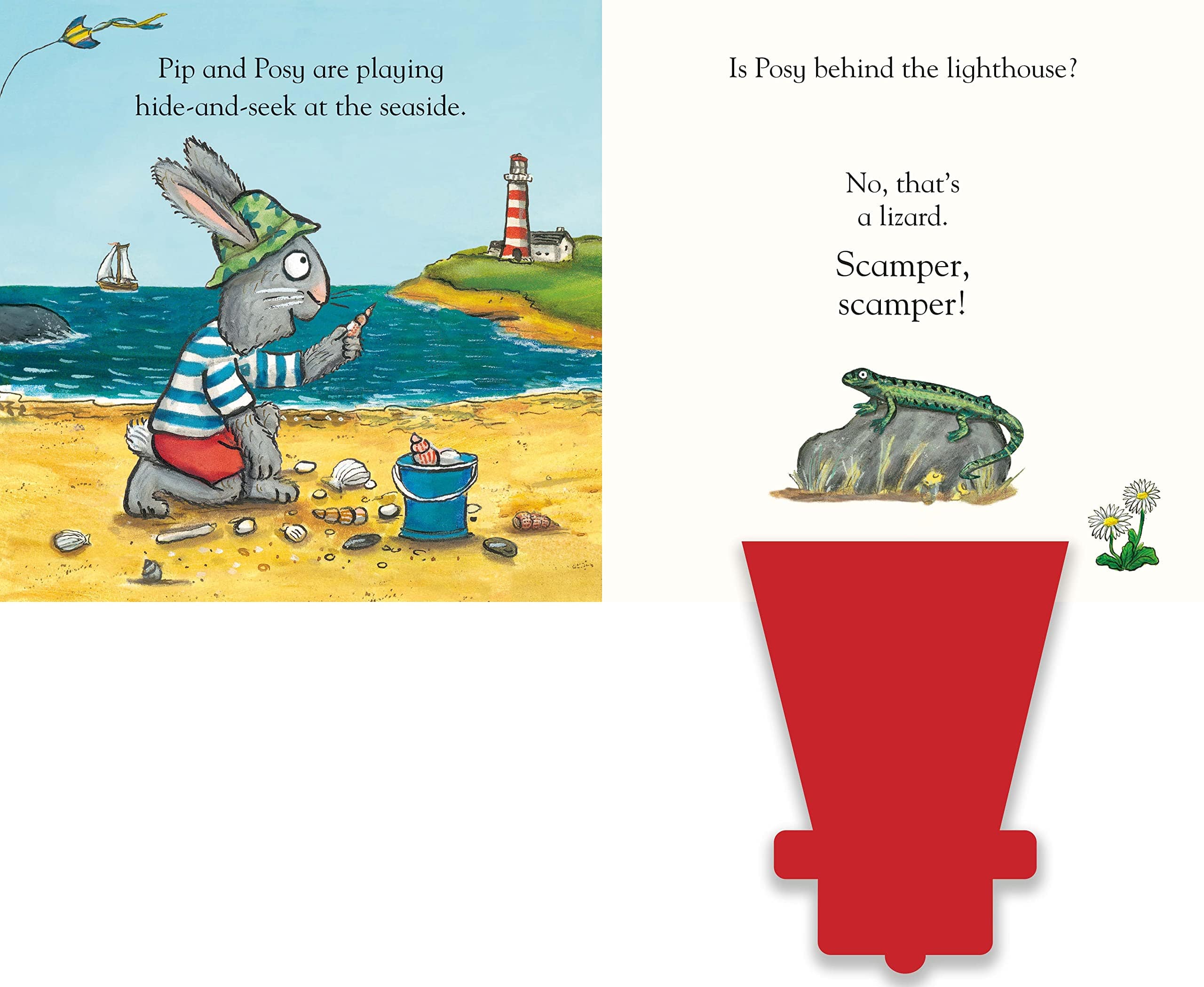 Pip and Posy, Where Are You? At the Seaside (A Felt Flaps Book)