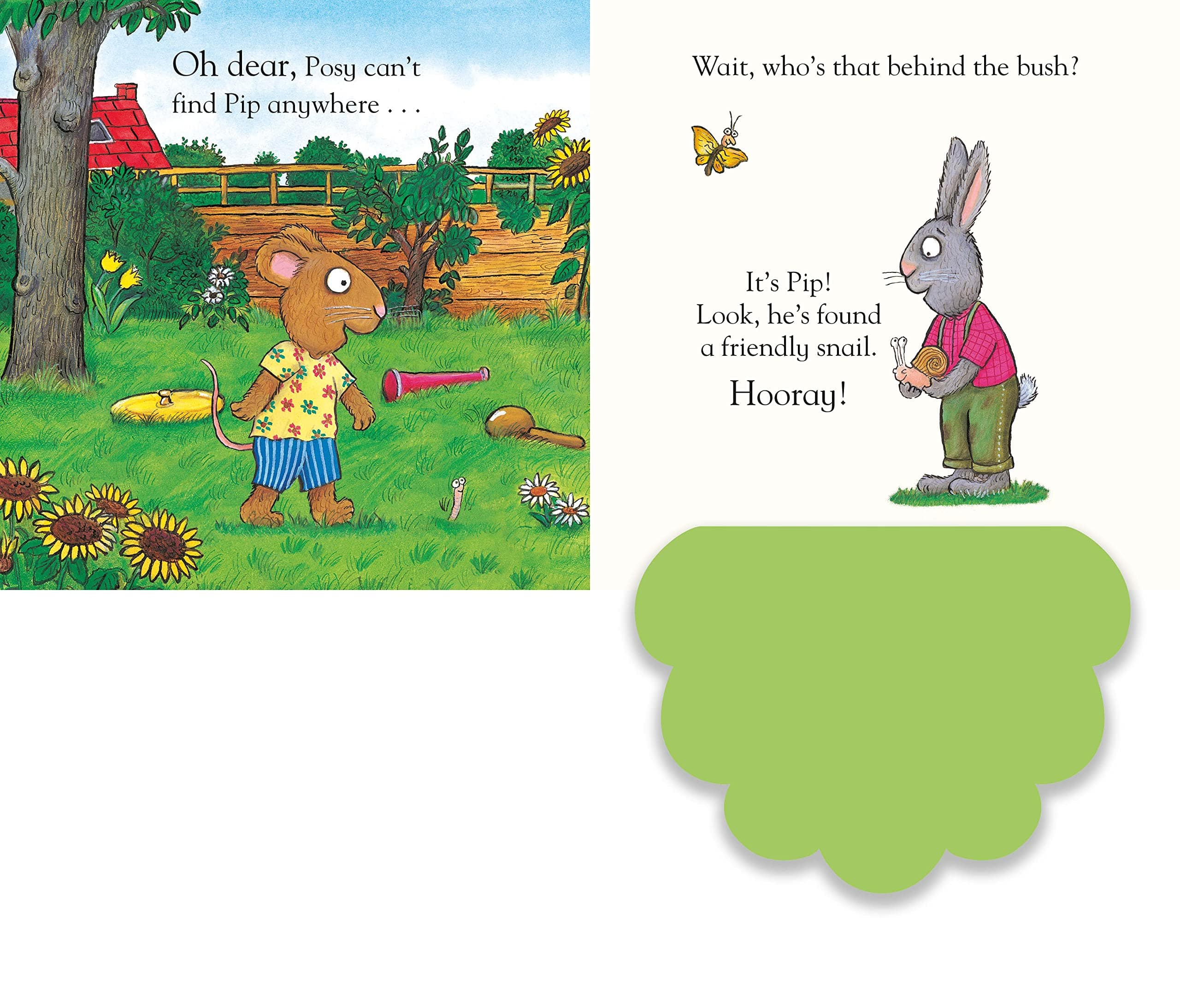 Pip and Posy, Where Are You? In the Garden (A Felt Flaps Book)
