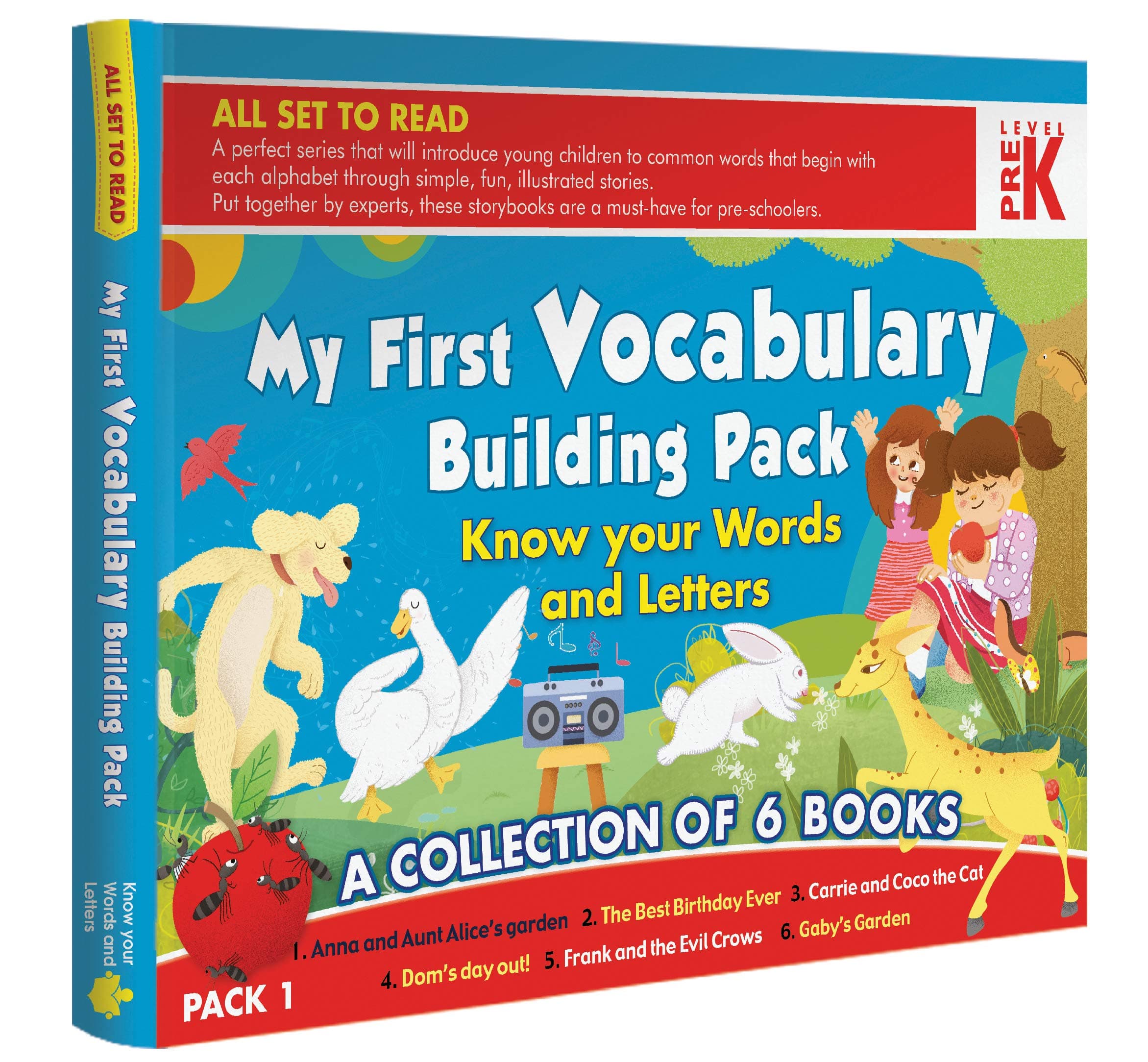 All Set To Read My First Vocabulary Building pack, PreK- Know Your Words and Letters Pack 1