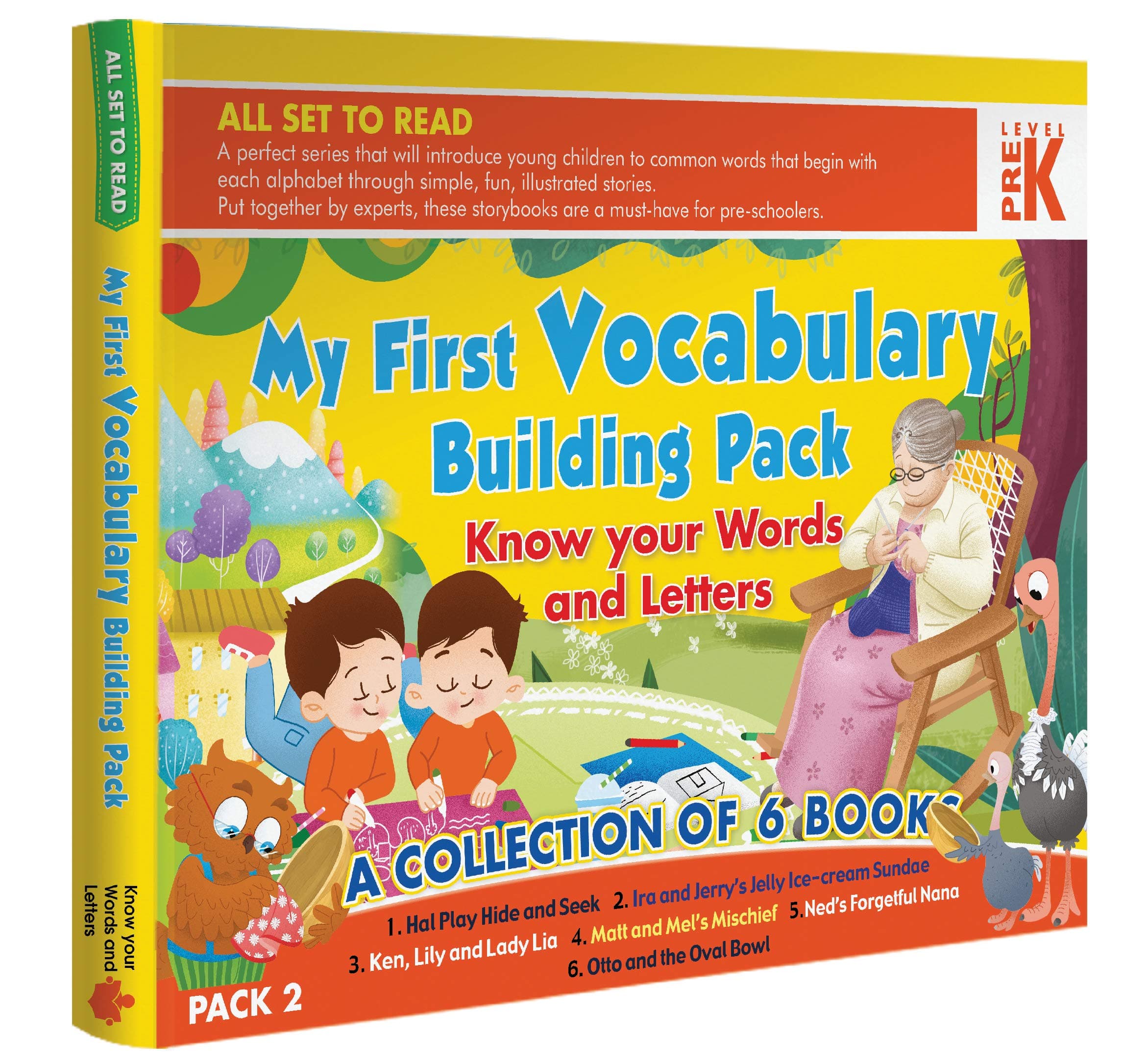All Set To Read: My First Vocabulary Building pack, PreK- Know Your Words and Letters Pack 2