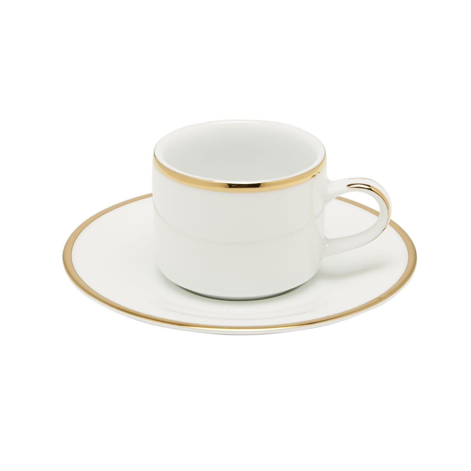 DANKOTUWA 3MM GOLD 6+6 COFFEE CUP AND SAUCER - CCS