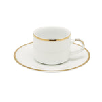 DANKOTUWA 3MM GOLD 6+6 COFFEE CUP AND SAUCER - CCS