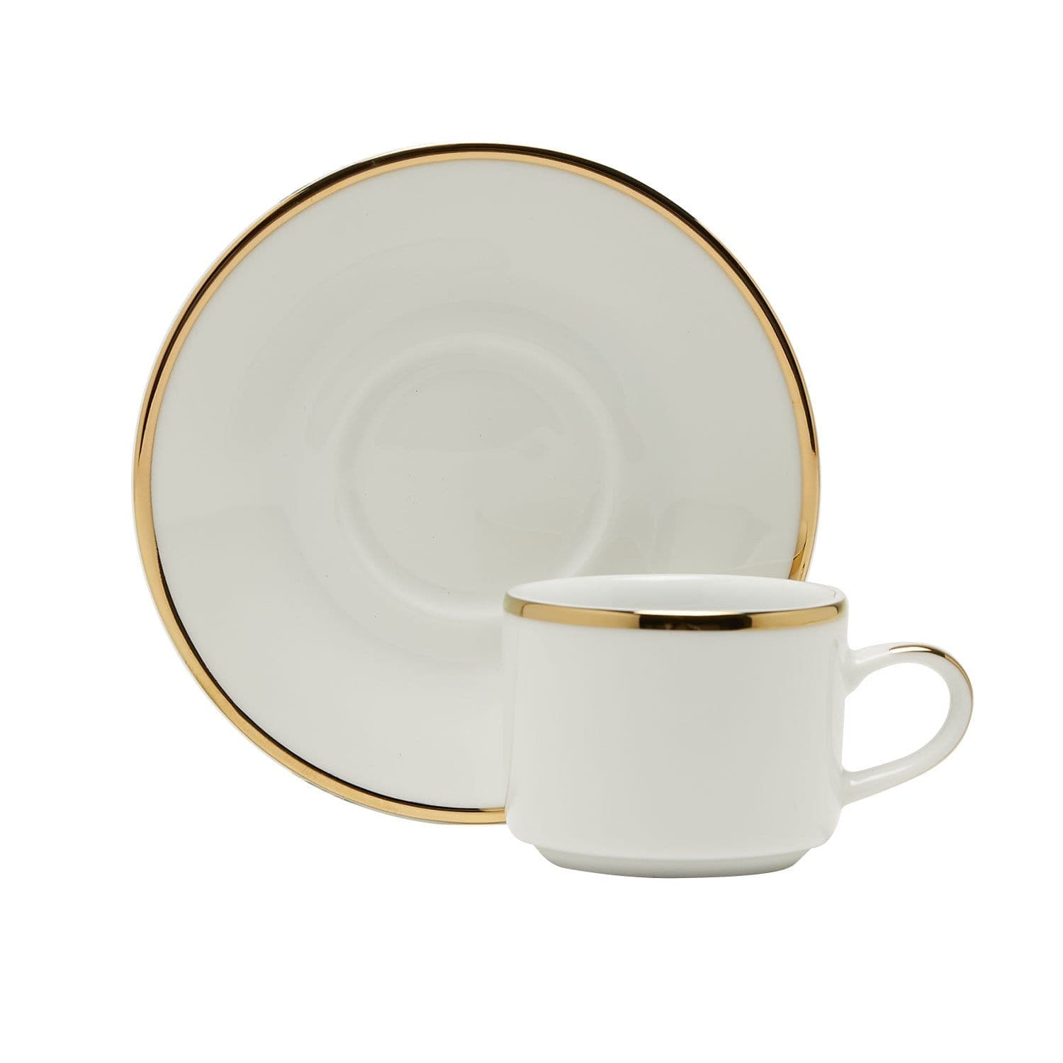 Dankotuwa 3Mm Gold 6+6 Coffee Cup And Saucer - Ccs