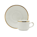 Dankotuwa Coffee Cup & Saucer Set 6+6 3Mm Gold