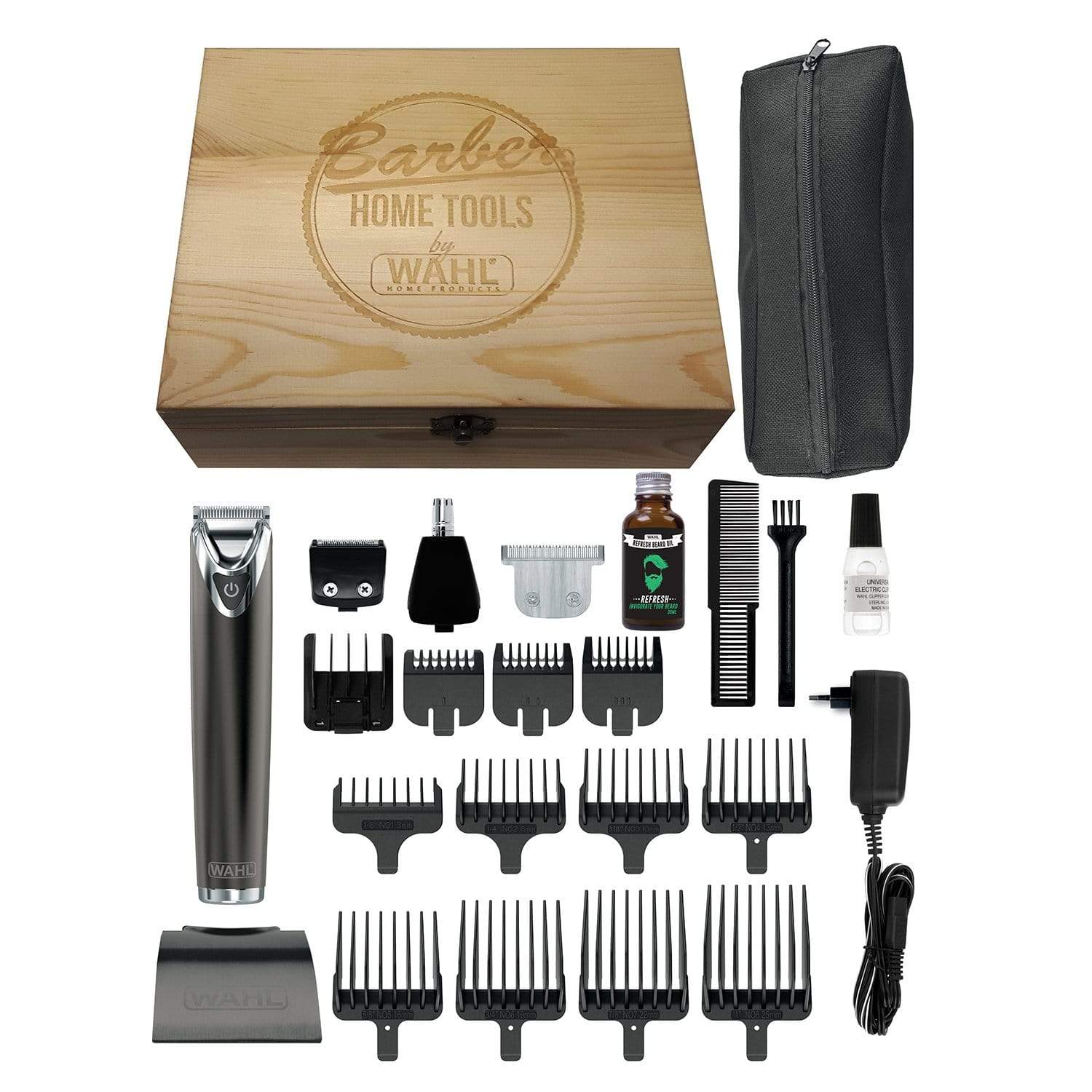 WAHL STAINLESS STEEL ADVANCE IN WOODEN BOX - 9864-0415