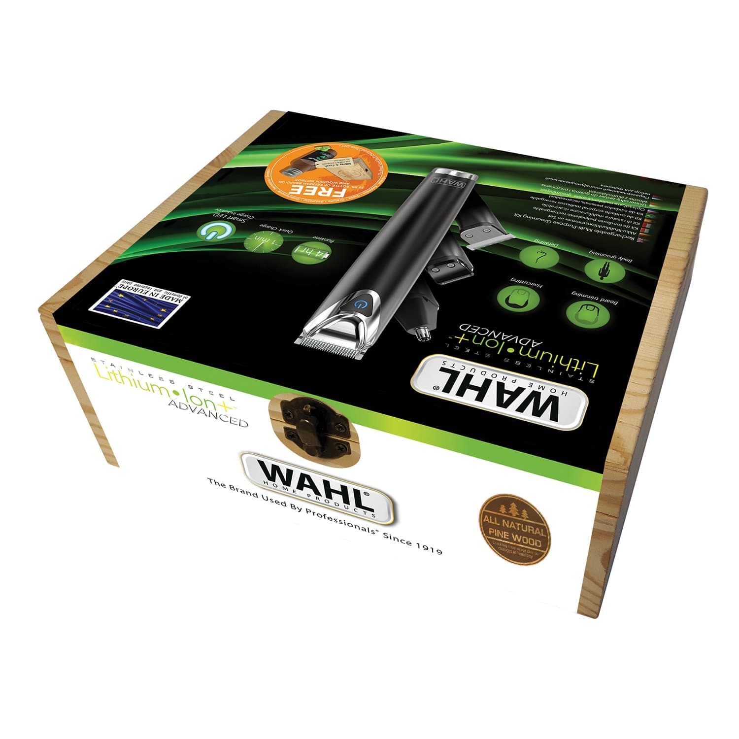Wahl Stainless Steel Advance in Wooden Box