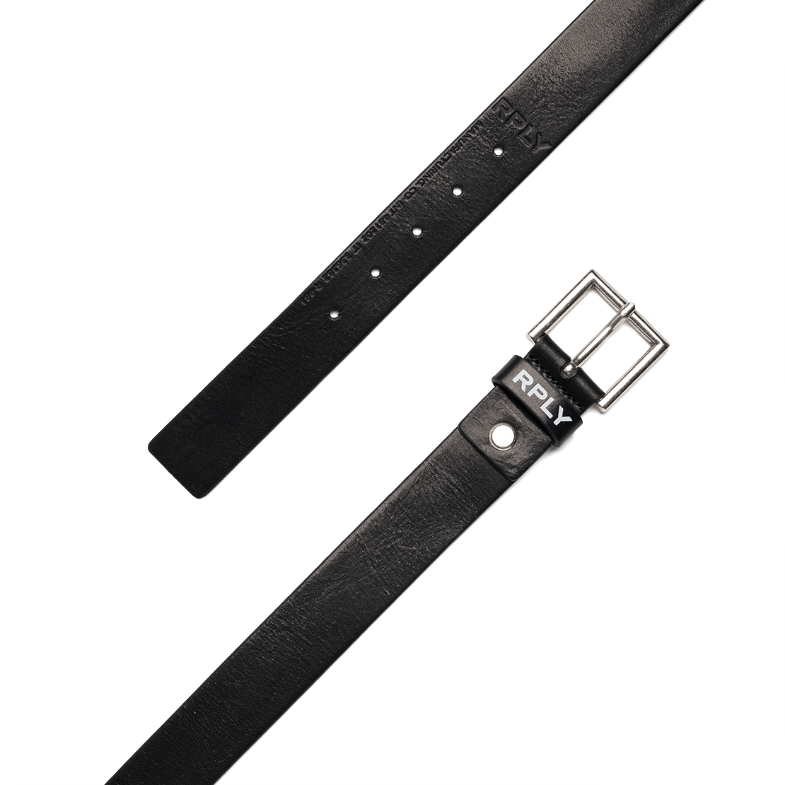 Replay Hammered Leather Belt