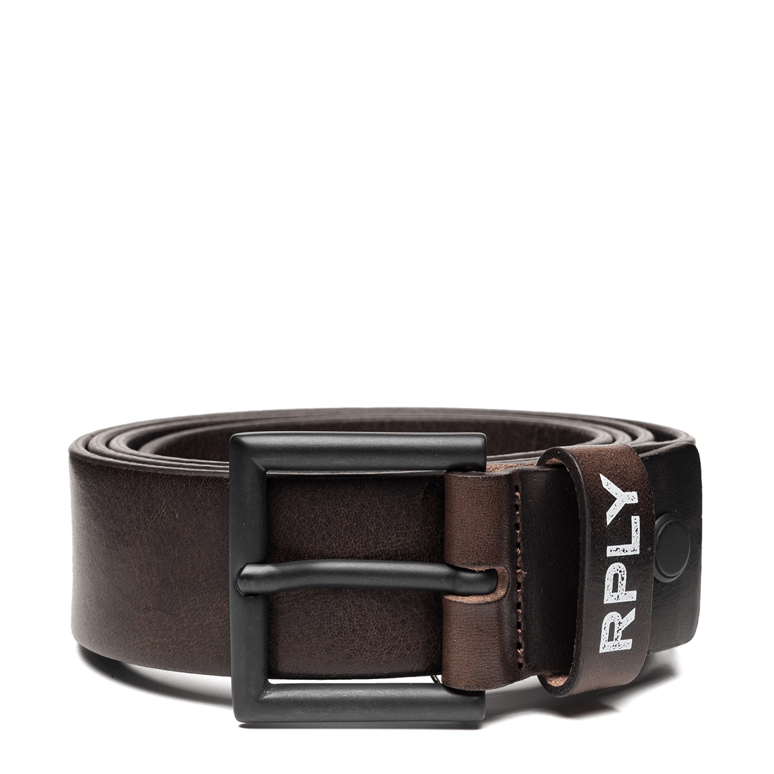 Replay Hammered Leather Belt