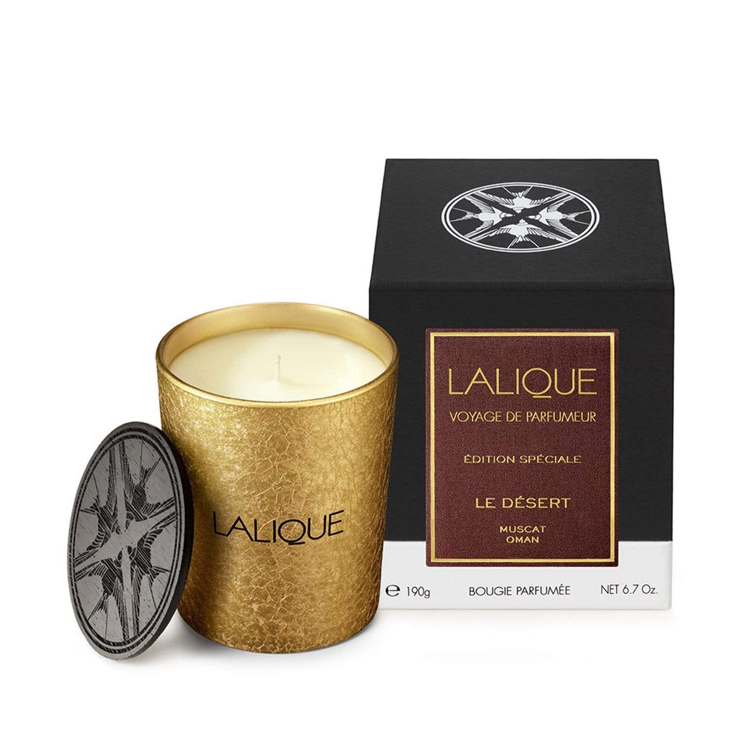 LALIQUE THE DESSERT, MUSCAT, SCENTED CANDLE 190G - B23181