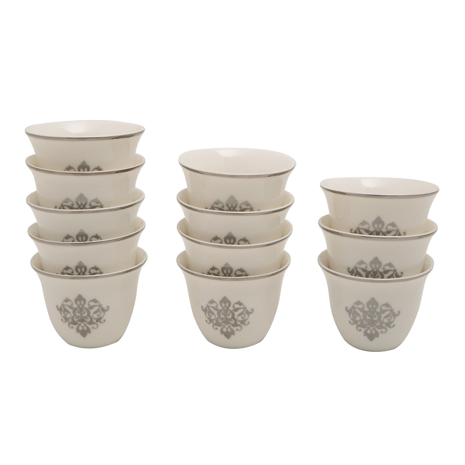 PLATINUMT LINE 12PC ARABIC CAWA CUPS -SY121 - SY121