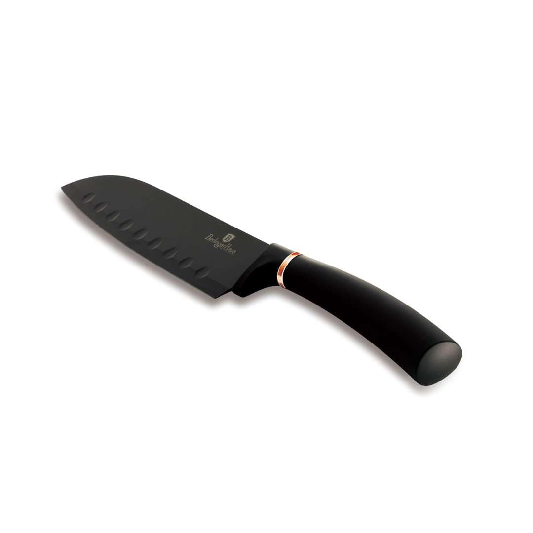 برلينجر - سكين هاوس سانتوكو 17.5 سم مجموعة الذهب الوردي الأسود