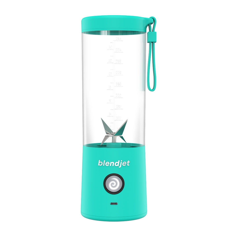 BLENDJET-V2 Portable Blender - World's Most Powerful Compact 16Oz Blender @22,000 RPM, 6 Stainless Steel Blades, Ice Crasher, USB-C Charging, Self Cleaning, Built-in Safety Feature - Mint