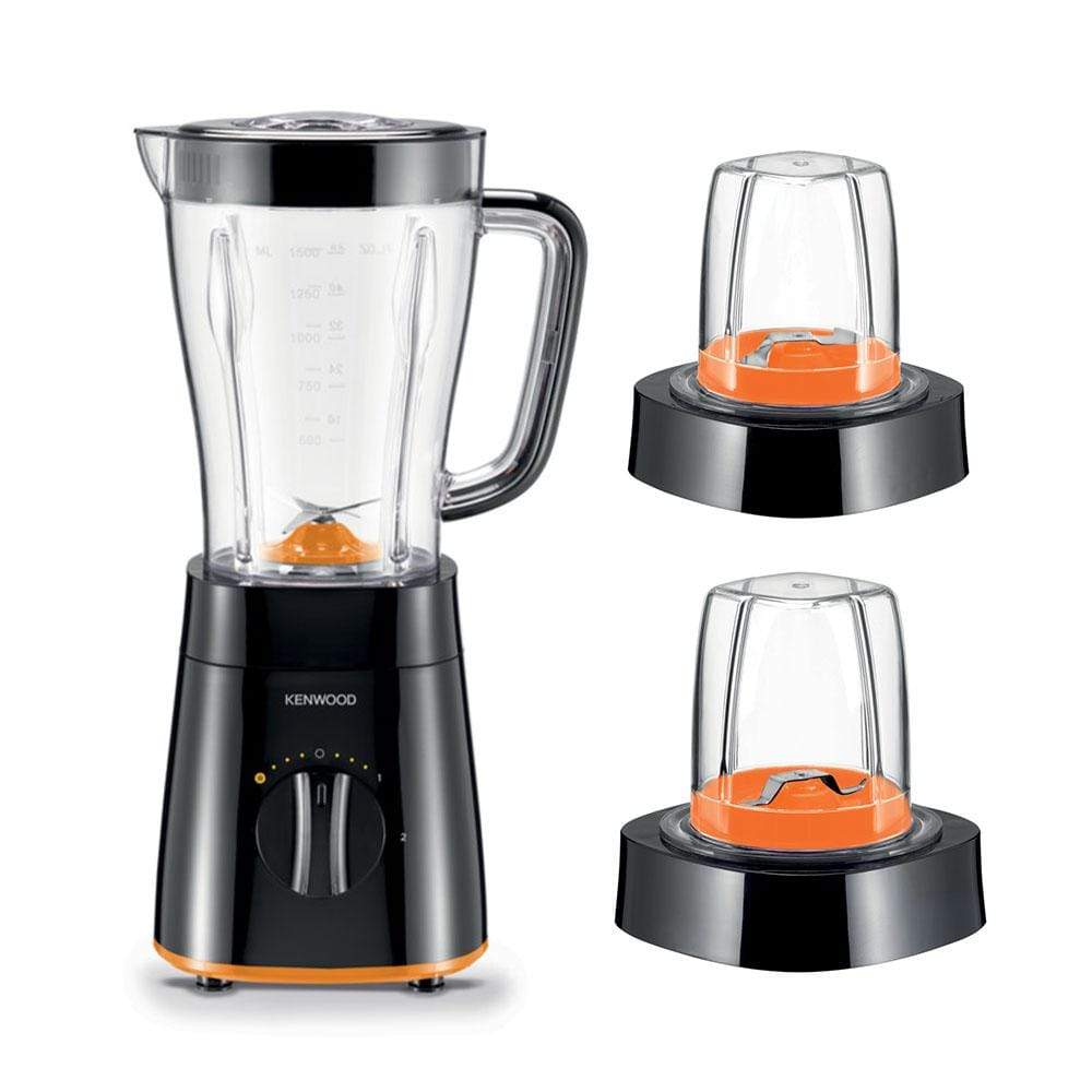 KENWOOD 500W BLENDER WITH 2 MILL BLACK, BLP15.360BK