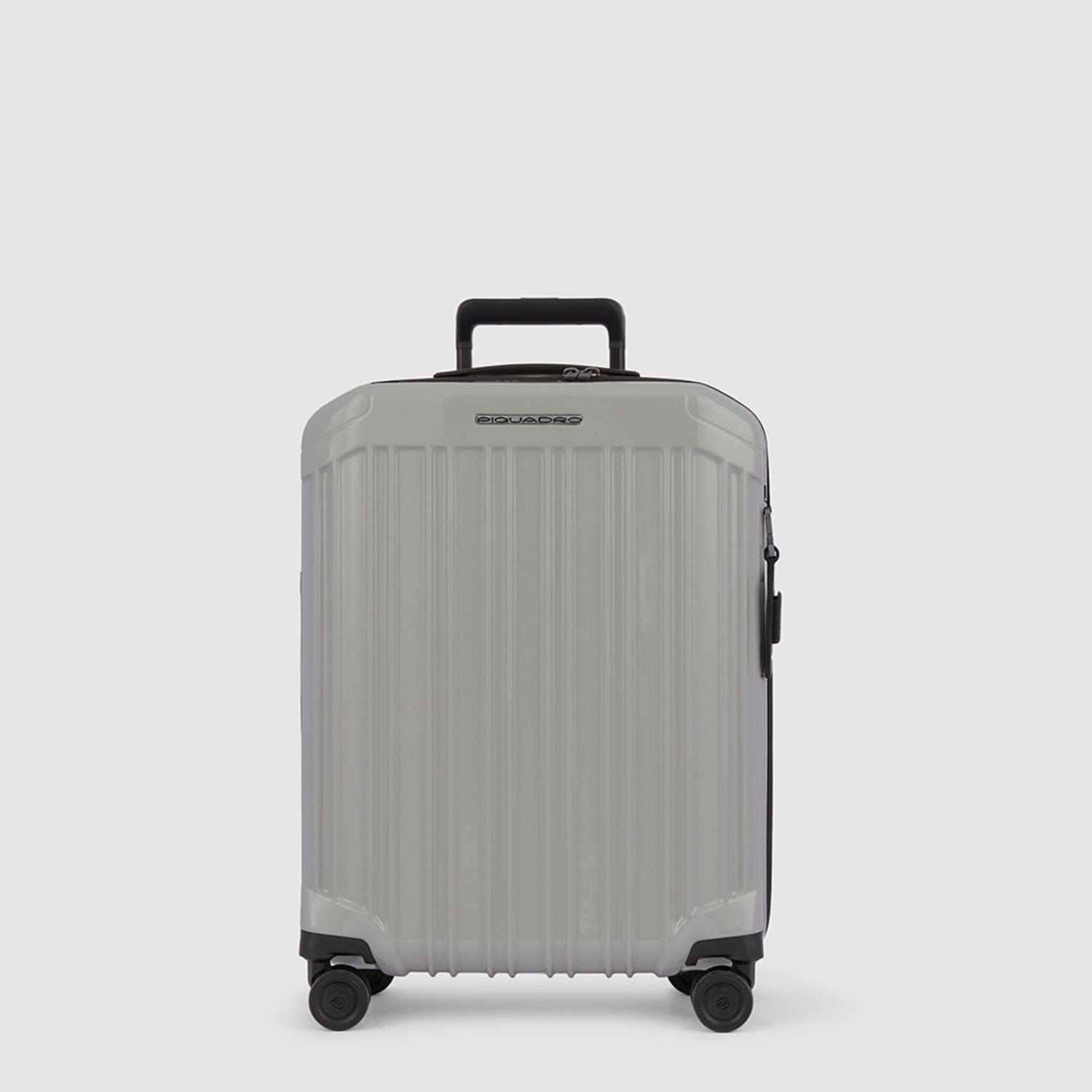Piquadro PQ-LIGHT 55cm Ultra Slim Hardcase 4 Double Wheel Cabin Trolley Grey - BV4425PQLS2/GR2