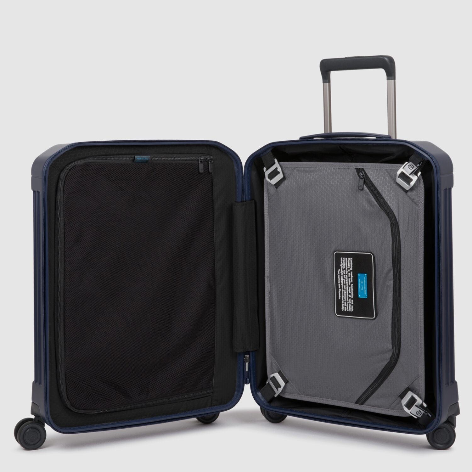 Piquadro Pq-Light 55cm Cabin Trolley Matt Blue