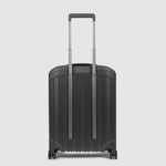 Piquadro PQ-LIGHT 55cm Ultra Slim Hardcase 4 Double Wheel Cabin Trolley Matt Black - BV4425PQL/NO