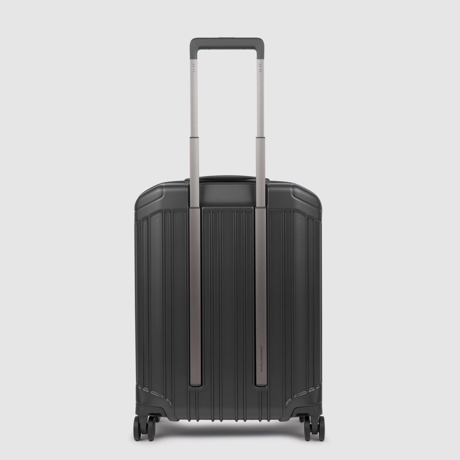 Piquadro PQ-LIGHT 55cm Ultra Slim Hardcase 4 Double Wheel Cabin Trolley Matt Black - BV4425PQL/NO
