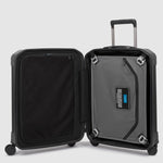 Piquadro Pq-Light 55cm Cabin Trolley Matt Black