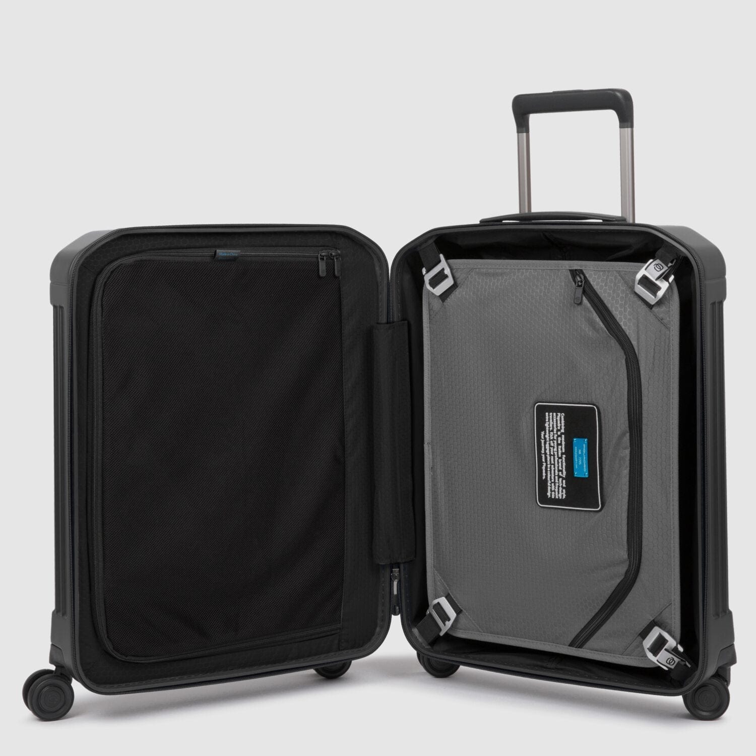 Piquadro Pq-Light 55cm Cabin Trolley Matt Black