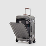 Piquadro Pqlm-Frame 55cm Fast-Check Cabin Luggage Black/Light Brown
