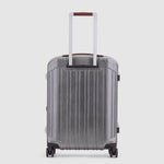 Piquadro Pqlm-Frame 55cm Fast-Check Cabin Luggage Black/Light Brown