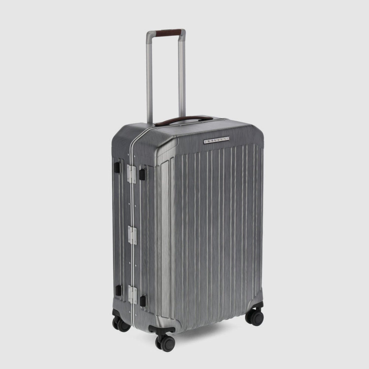 Piquadro Pqlm-Frame 68Cm Hardcase Medium Check-In Luggage Trolley Black / Light Brown - Bv4427Pqlm/Ncu